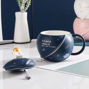 Astronaut Planet Coffee Mug with 3D Creative Space