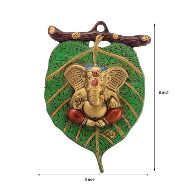 eCraftIndia Metal Golden Lord Ganesha - Image 3